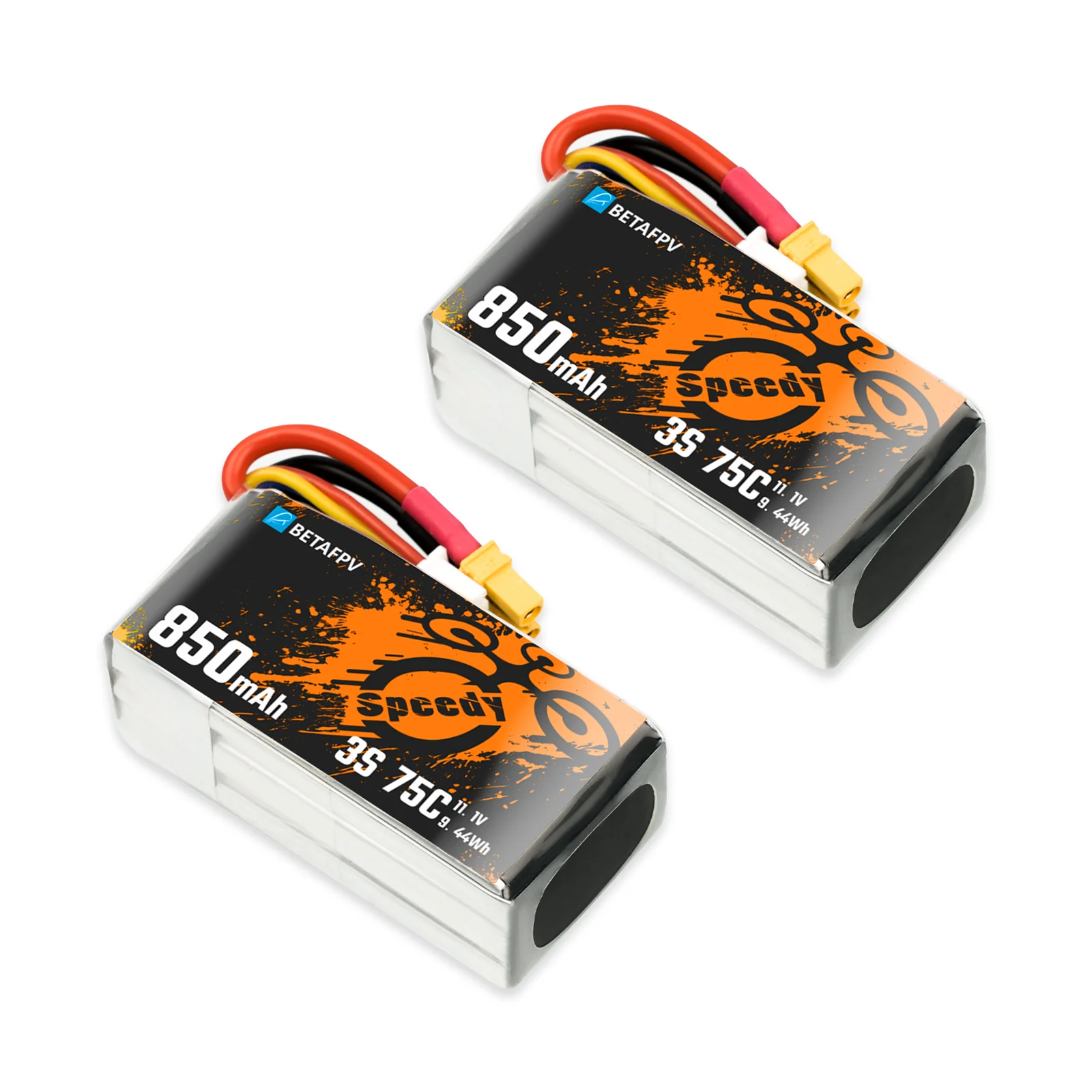 850mAh 3S/4S 75C Lipo Battery (2PCS) - Image 3